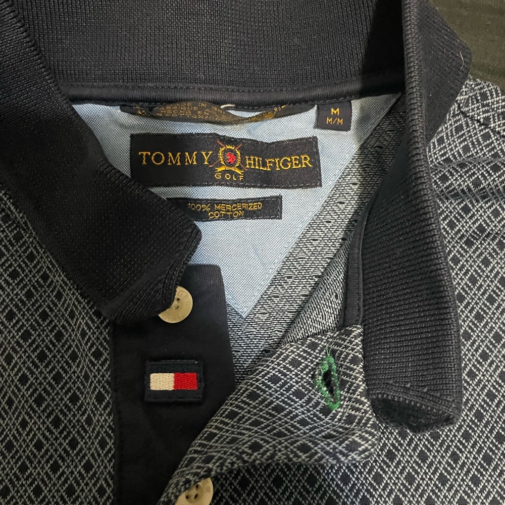 Classic Tommy Hilfiger short sleeved polo shirt.